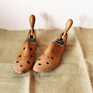 Arthur Jacoby Wooden Shoehorn Folding Shoe Tree Germany,Collectible Wood Shoe Form 1930s Cobbler Shoe Mold,Vintage Shoemaker Tool Berlin