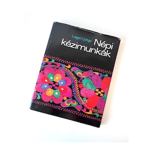 Vintage hungarian folk embroidery book