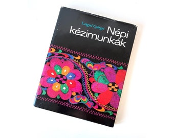 Vintage hungarian folk embroidery book