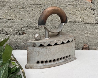 Antique Hungary Box Iron, Cast Iron Charcoal Filled Ironing Tool, Home appliance Antique Home Decor.