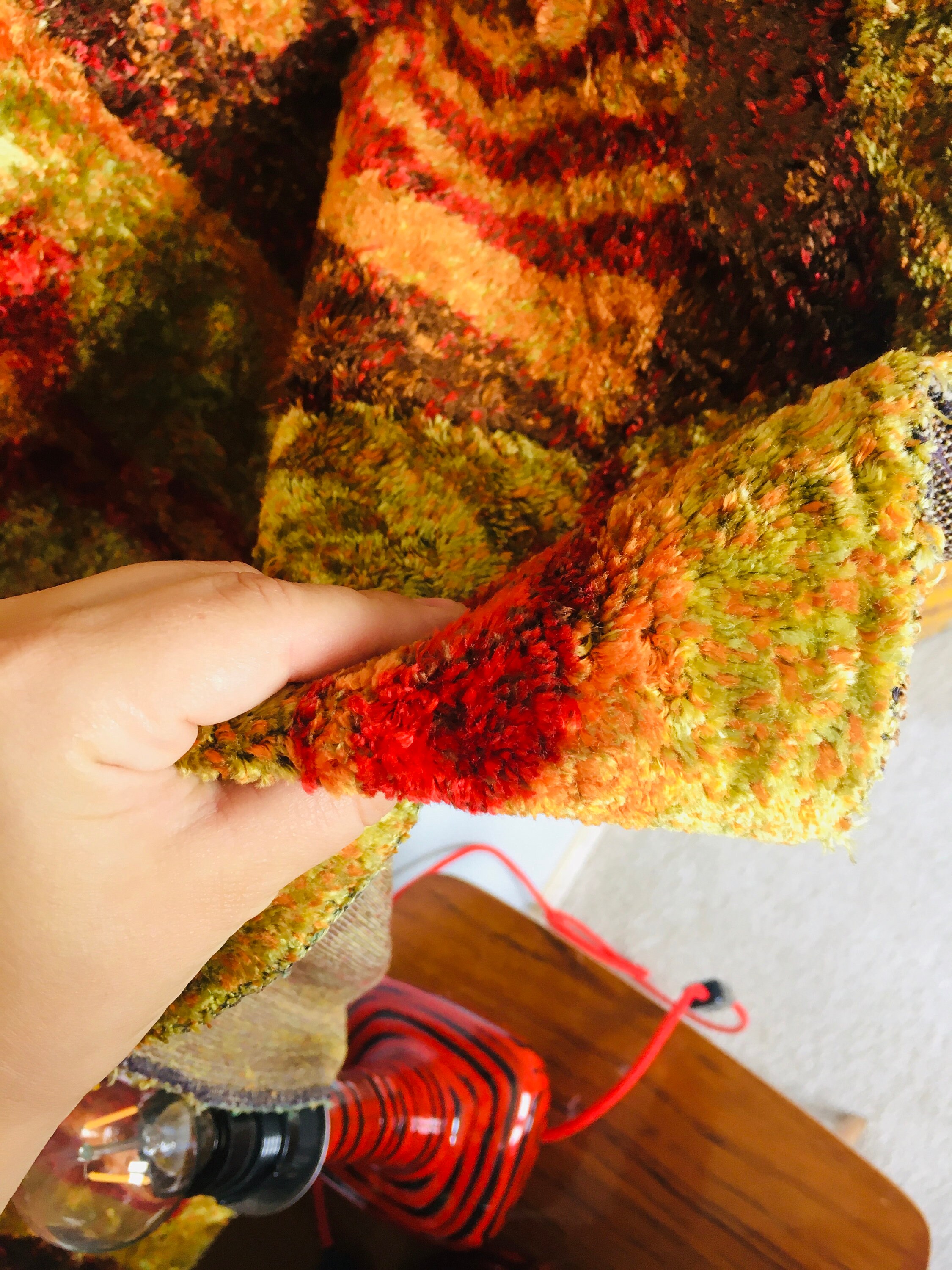 Vintage Velvet Wall Tapestry Midcentury Modernist Retro Home Etsy