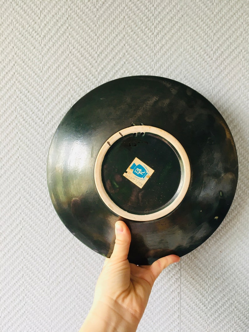 Mid Century Modern Ceramic Fruit Bowl Vintage Colorful Glazed | Etsy