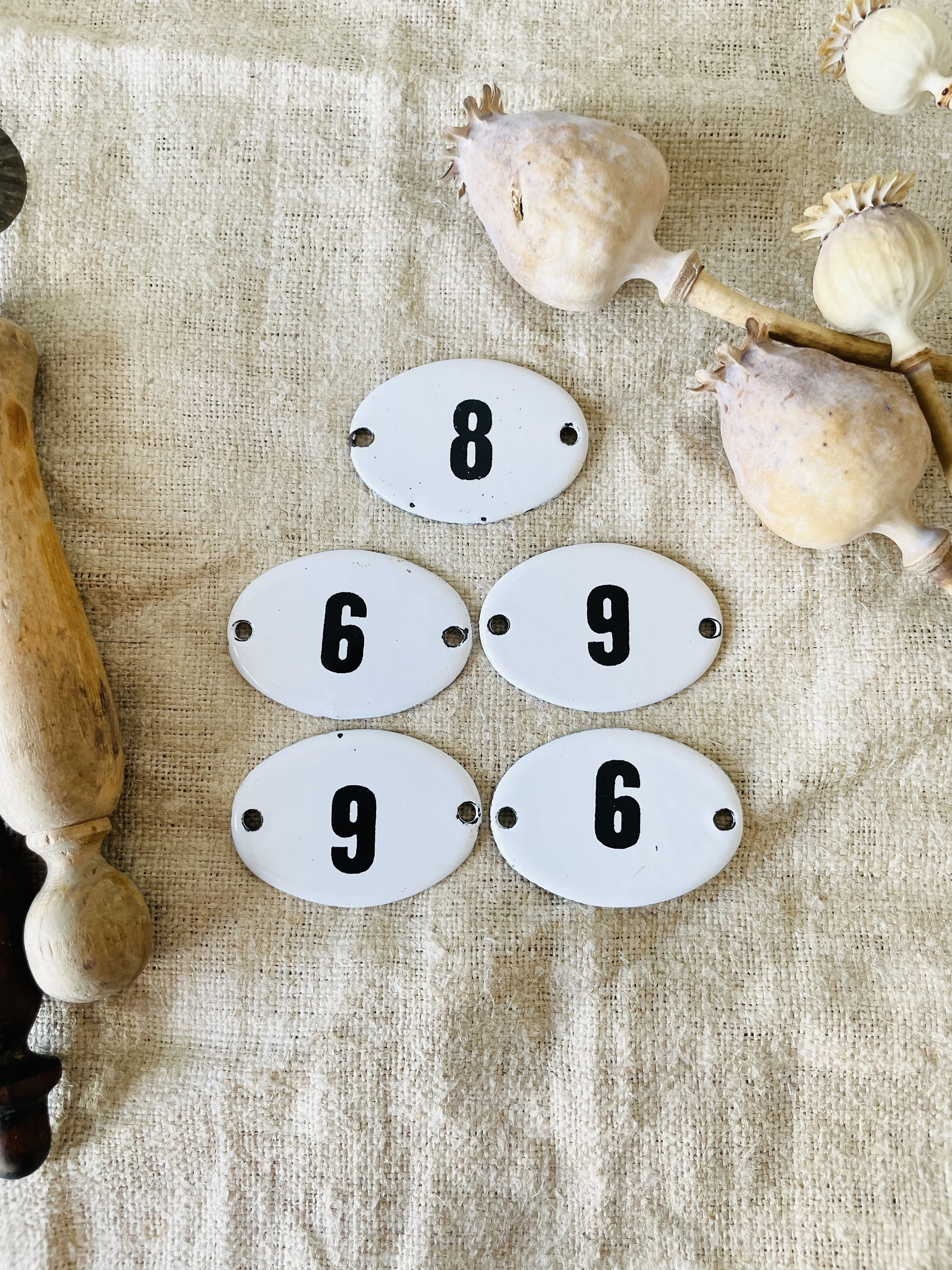 Vintage Enamel House Number, Metal House Plate Retro Number 1960s, Enamelled Antique Door or Room Numbers, Address Sign, House Plaque