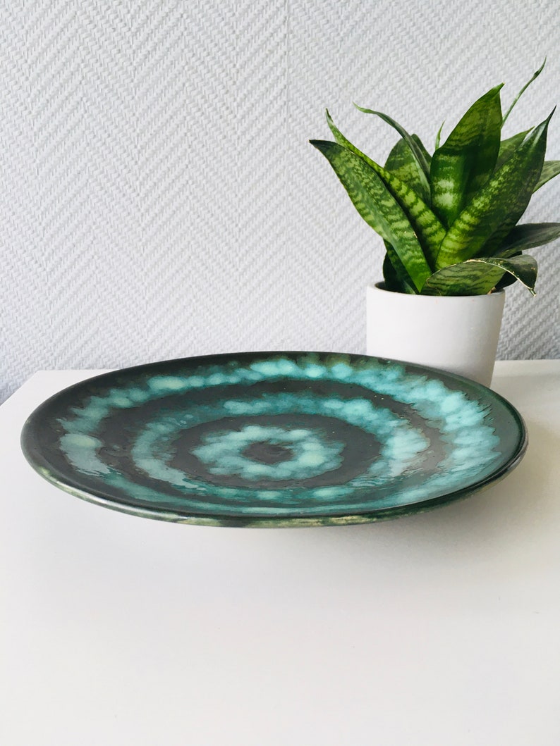 Mid Century Modern Ceramic Fruit Bowl Vintage Colorful Glazed | Etsy