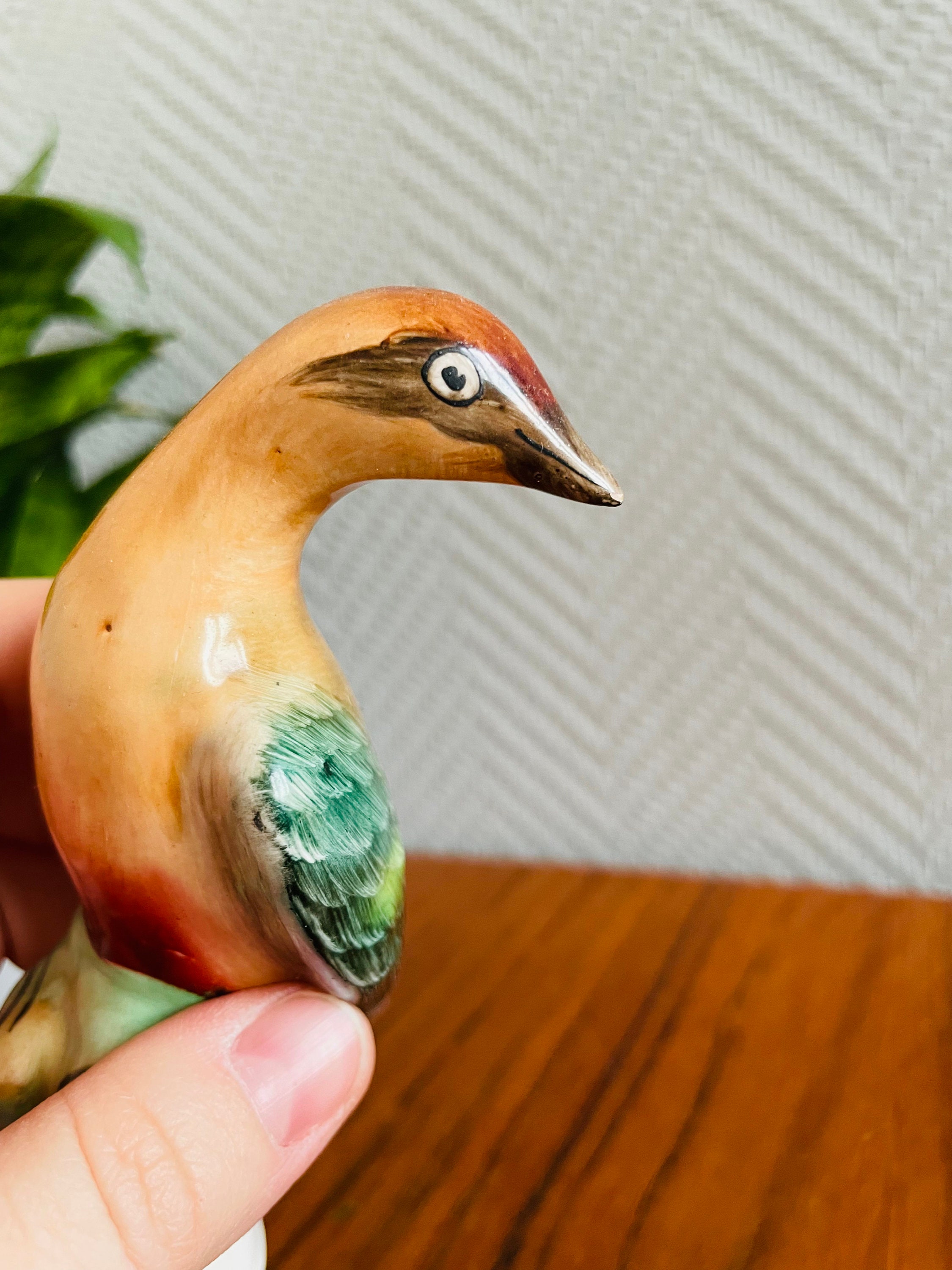 Vintage Ceramic Hand Painted Bird Figurine Porcelain Finch Etsy