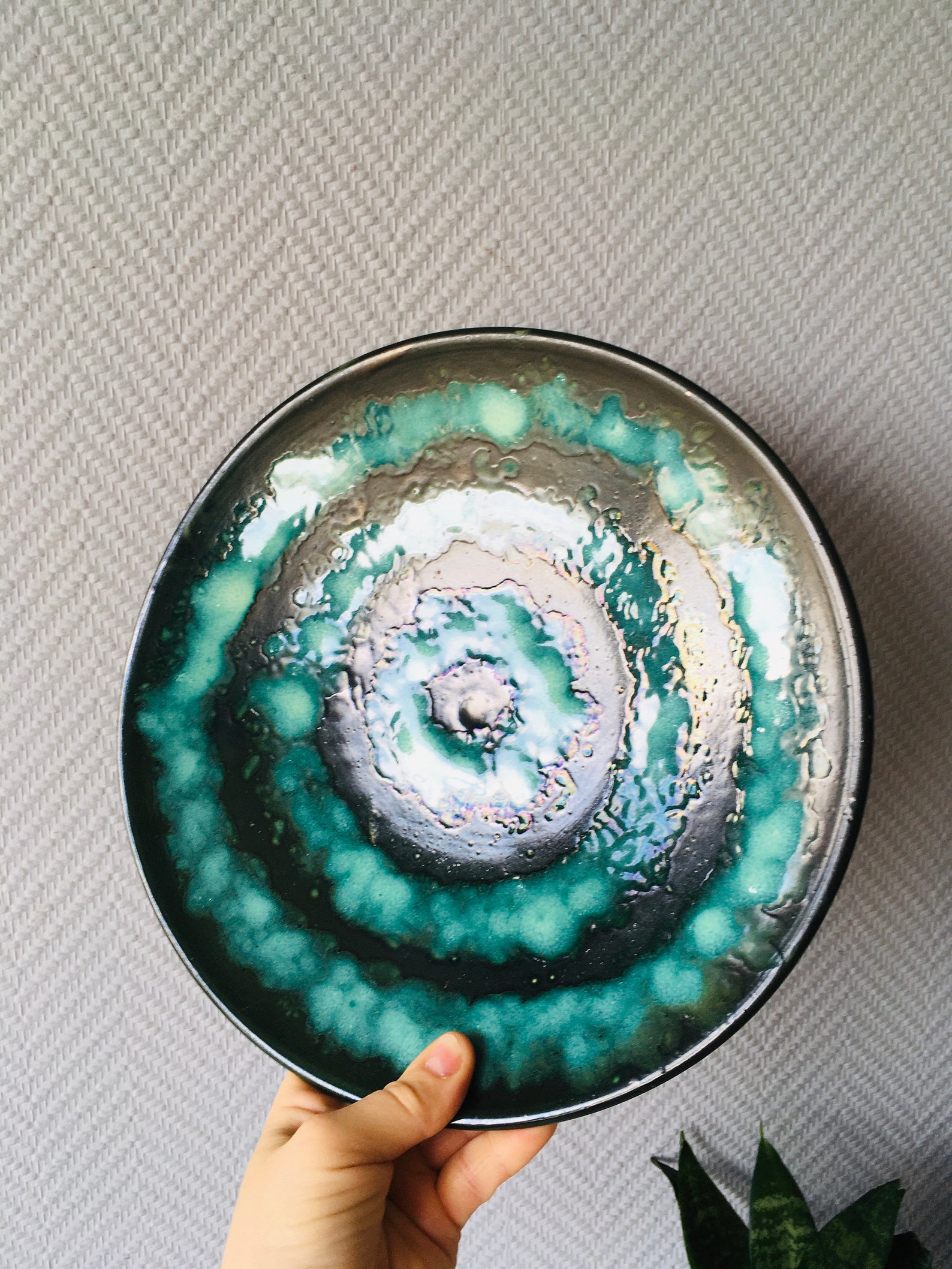 Mid Century Modern Ceramic Fruit Bowl Vintage Colorful Glazed - Etsy