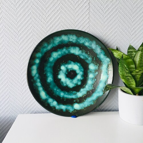 Mid Century Modern Ceramic Fruit Bowl Vintage Colorful Glazed - Etsy