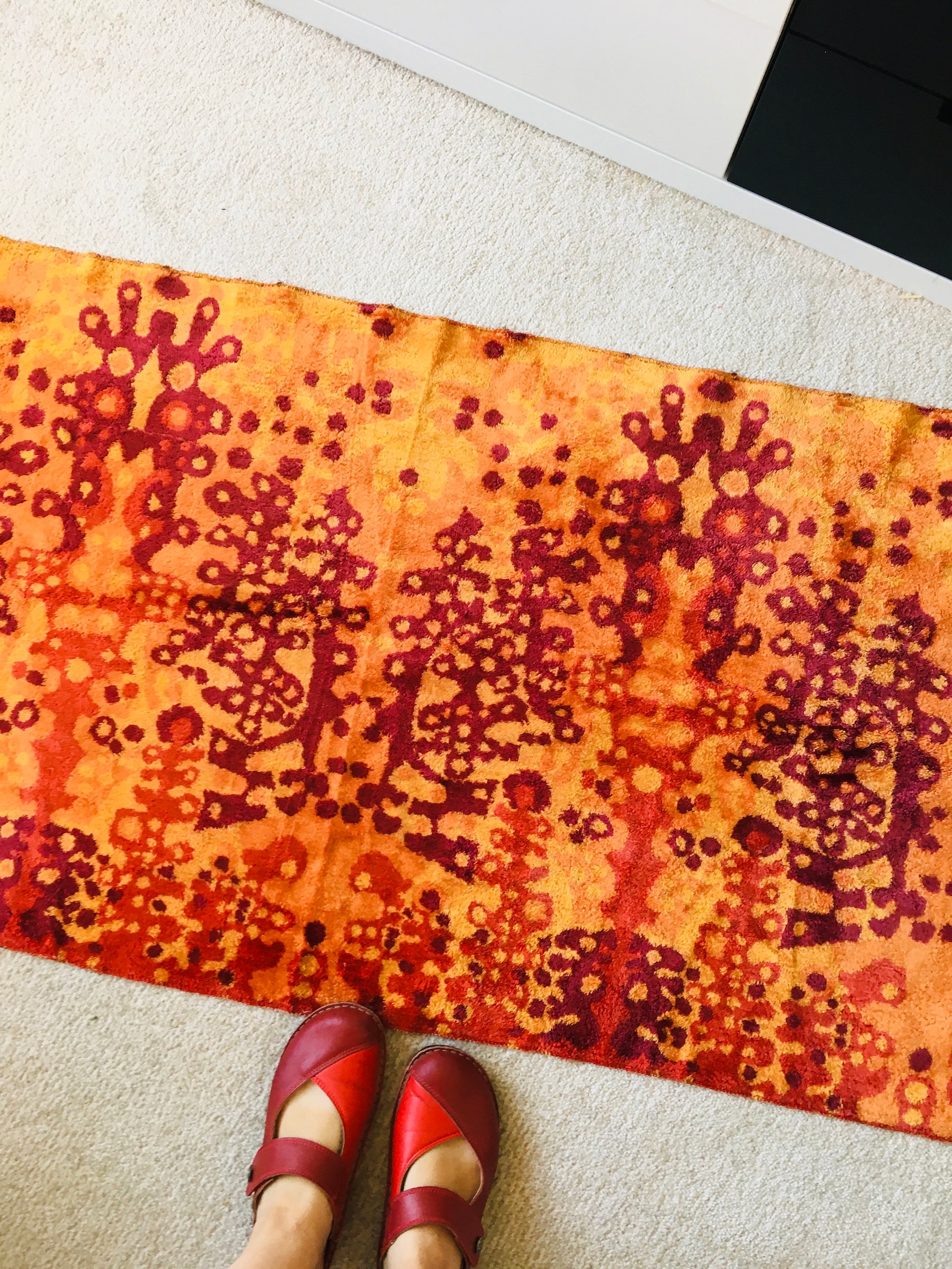 Vintage Velvet Wall Tapestry Midcentury Modernist Retro Home Etsy