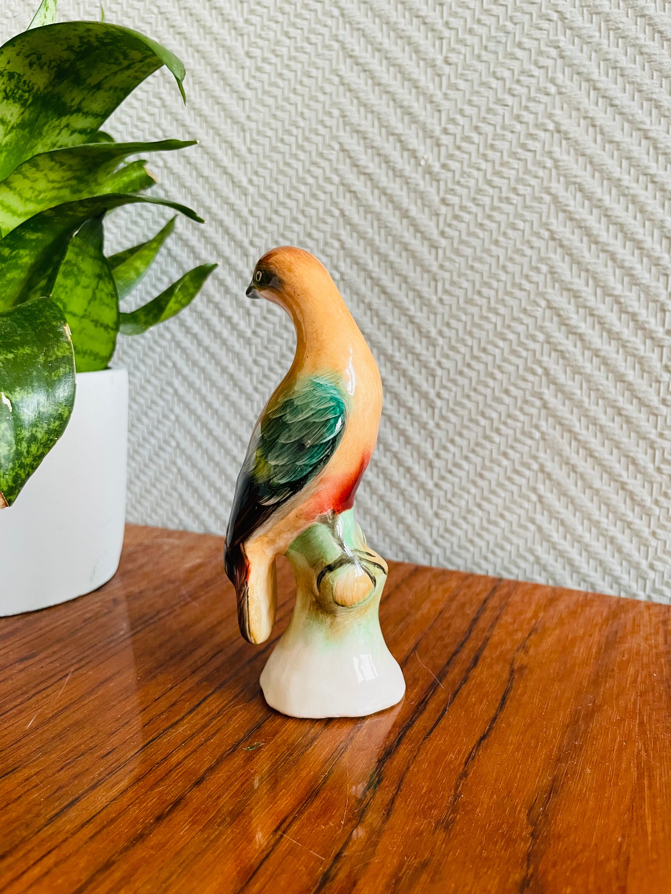 Vintage Ceramic Hand Painted Bird Figurine Porcelain Finch Etsy