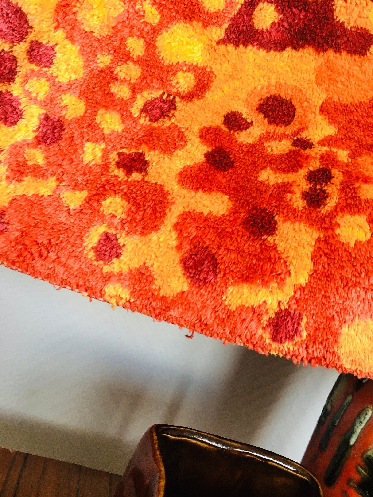 Vintage Velvet Wall Tapestry Midcentury Modernist Retro Home Etsy