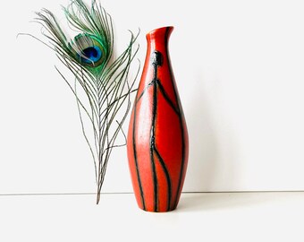 Retro Hungarian Mid-century Vintage Tófej Ceramics Fat Lava Relief