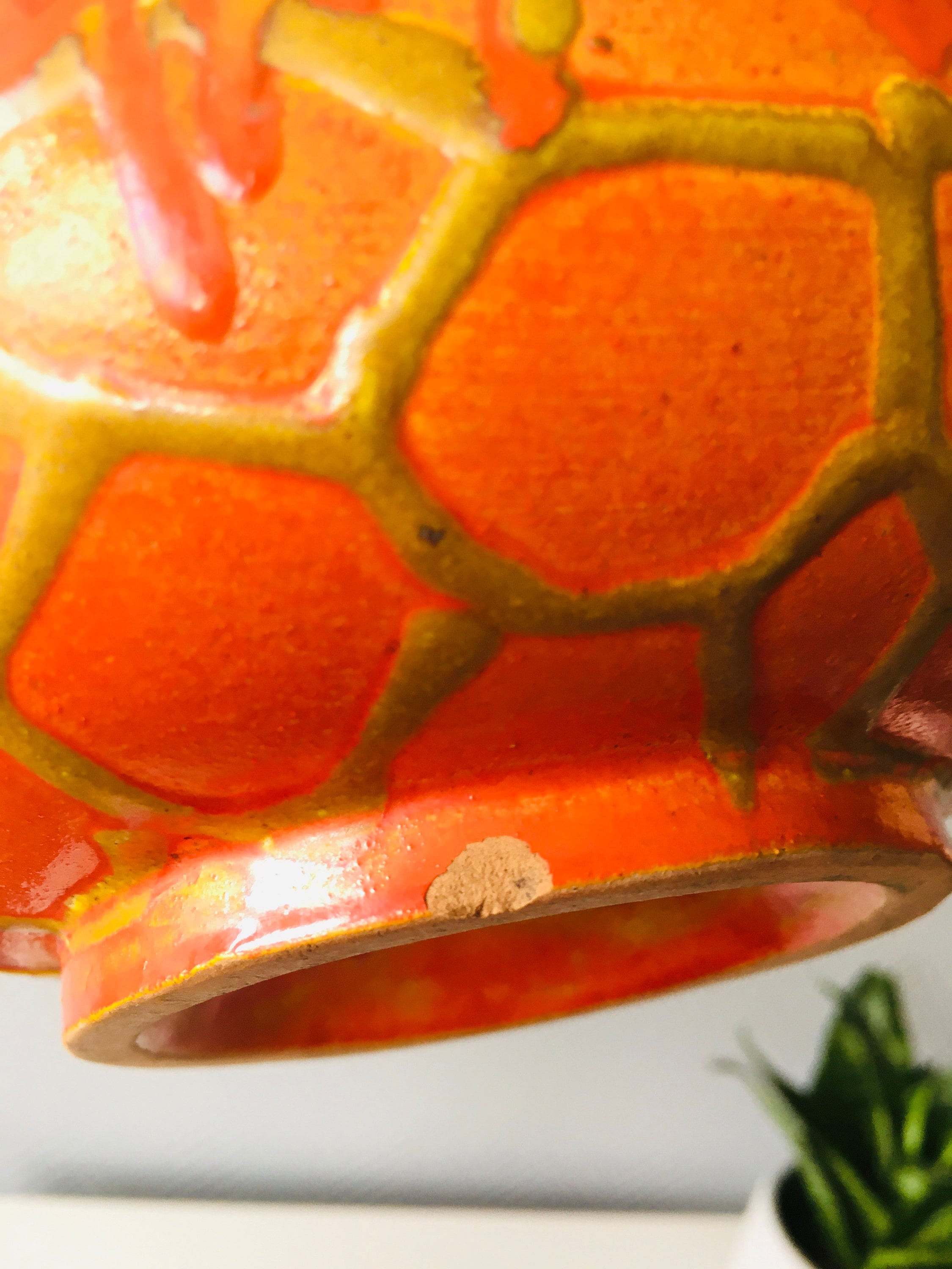 Vintage Midcentury Hungarian Ceramic Fat Lava Vase, Ceramic Shelf