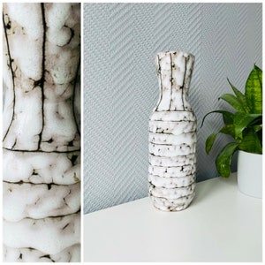Mid Century Modern Minimalist Vase,Majolica Factory of Hódmezővásárhely Hungary 1970s, Gray Ceramic Fat Lava Vase, Vintage Shelf Decor