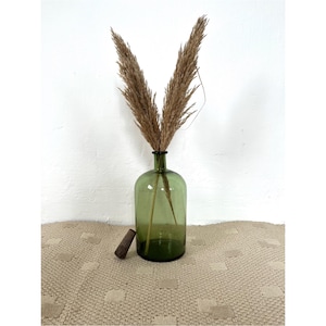Vintage Glass Carboy, Green Demijohn Bottle, Wine Flask, Decanting Bottle, Glass Giant Winery Bottle, Wnie Jug Decor