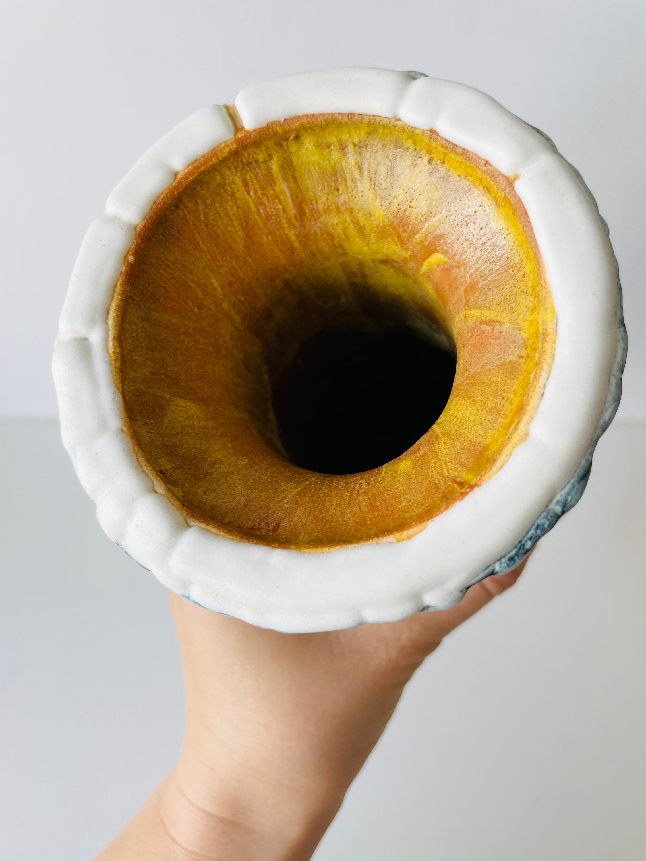 Mid Century Hungarian Pottery Retro Vintage Ceramic Fat Lava 
