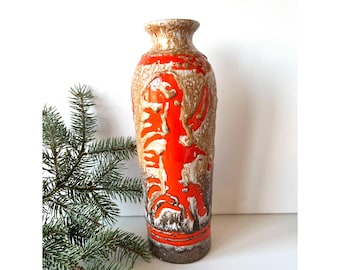 Vintage SCHEURICH KERAMIK Fat Lava Vase, 288-27, West Geman