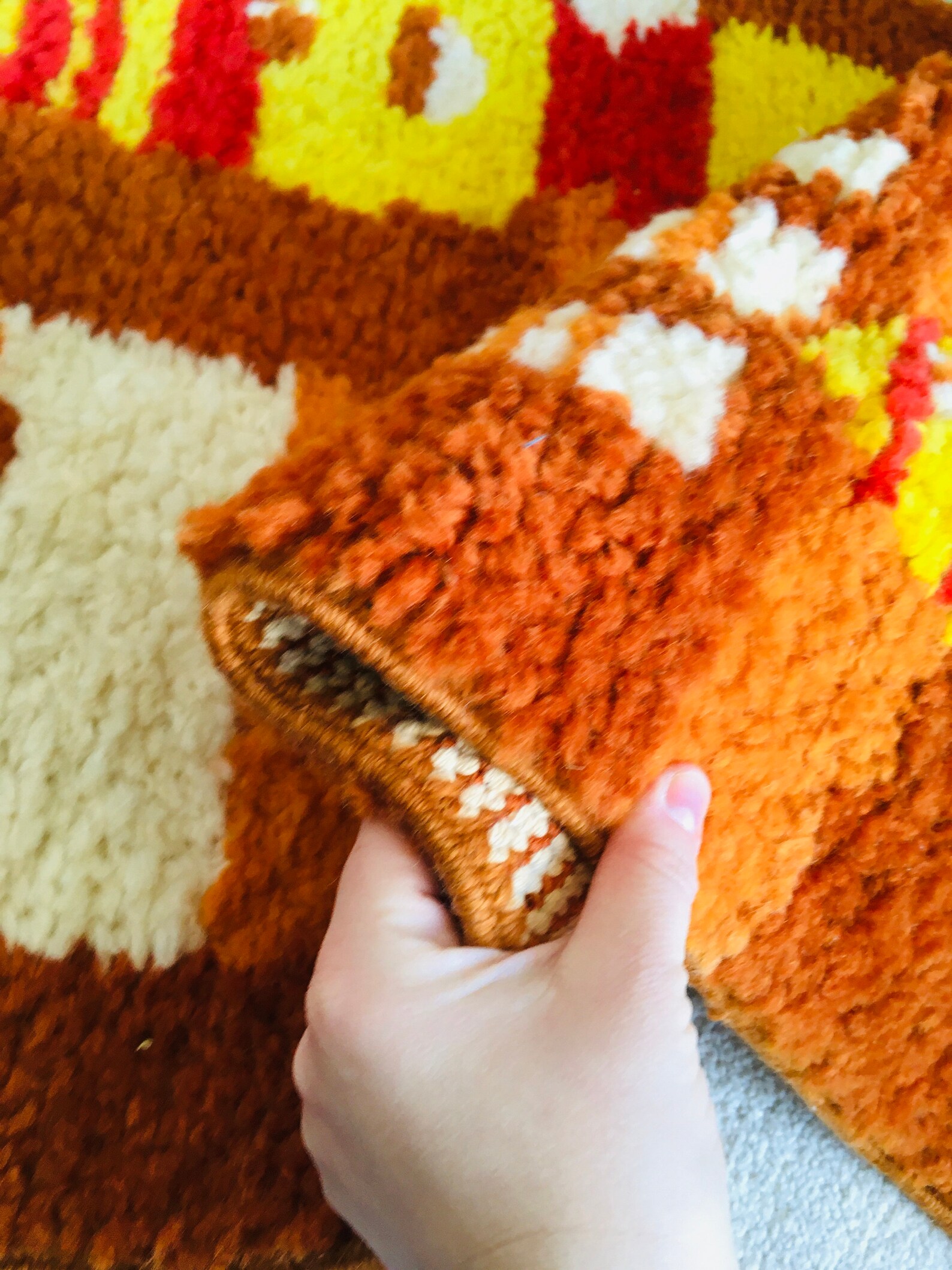 Vintage Wool Abstract Rug Vintage Midcentury Modern Rug | Etsy