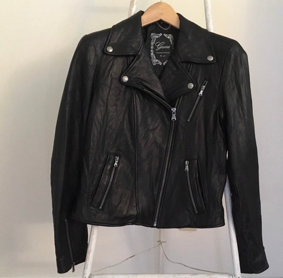 guess vintage leather jacket