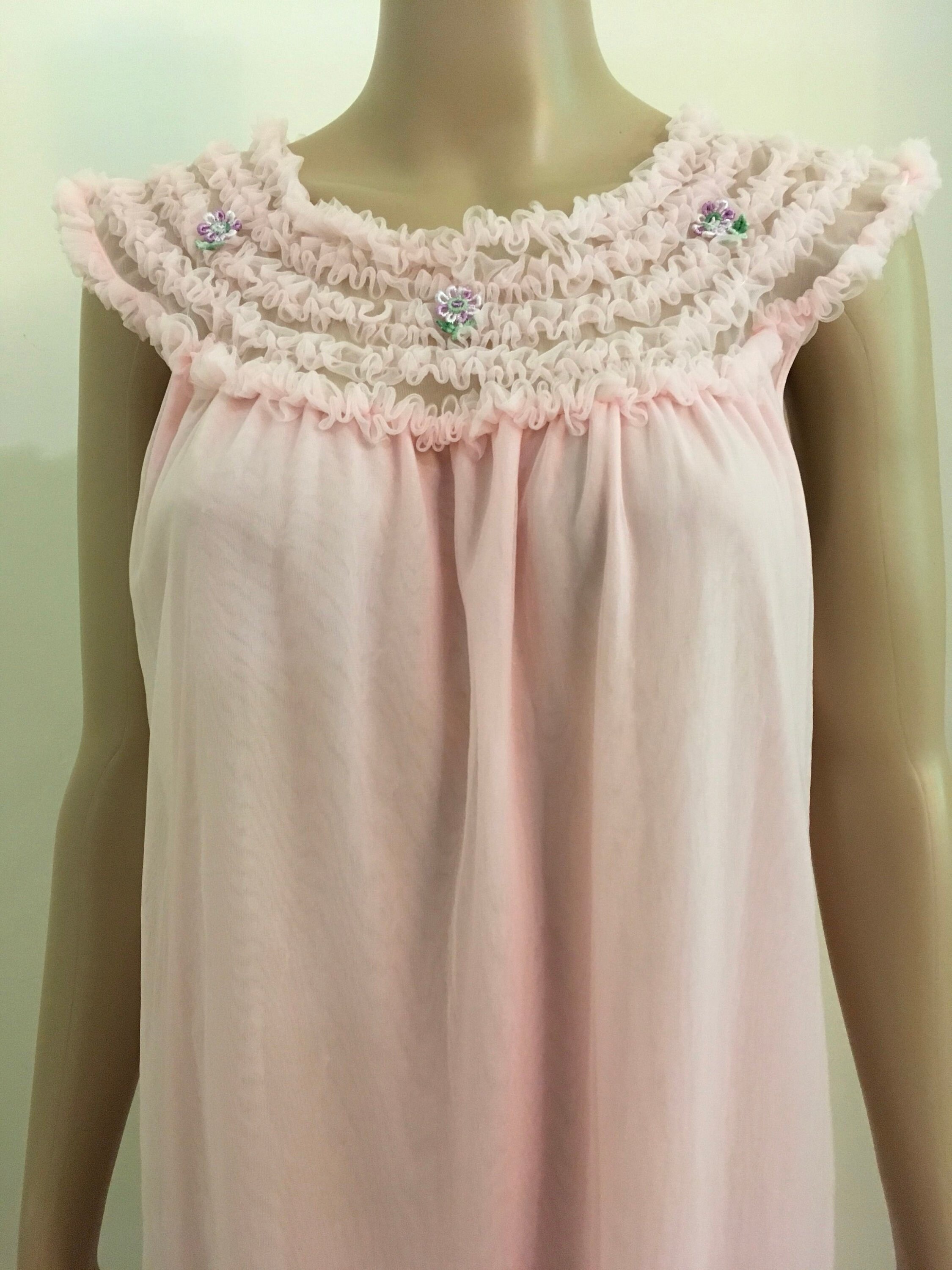 translucent night gown