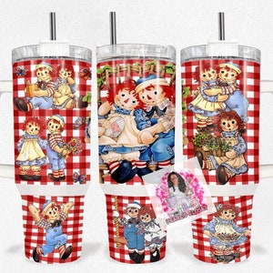 20 0z/40 oz Raggedy Ann and Andy Sublimation Tumblers bild 2