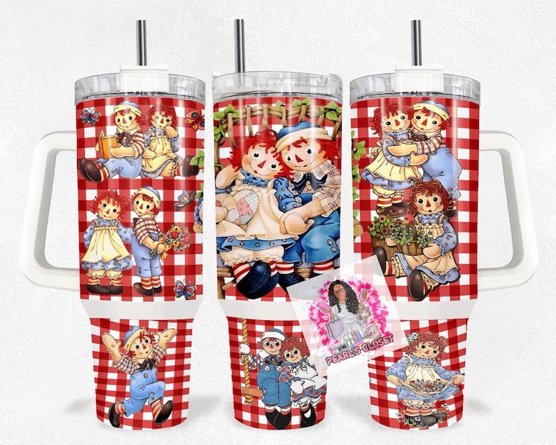 20 0z/40 oz Raggedy Ann and Andy Sublimation Tumblers bild 2