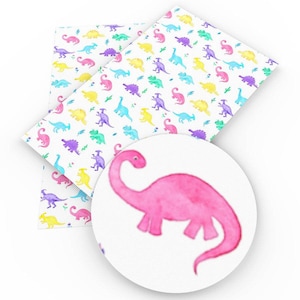 Dinosaur faux leather, Dinosaur leather, bow making, faux leather, jewelry making