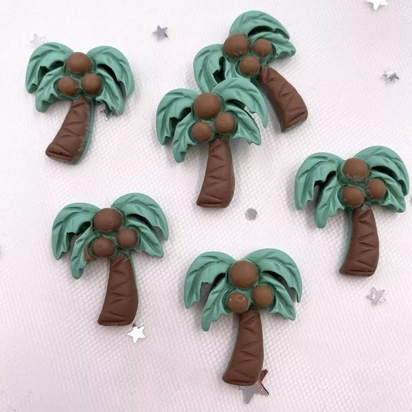 Coconut tree resin, chicka chicka boom boom resin, coconut tree bow center, coconut tree