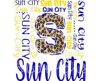 Sun City Typography PNG