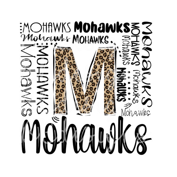 Mohawks Typography PNG