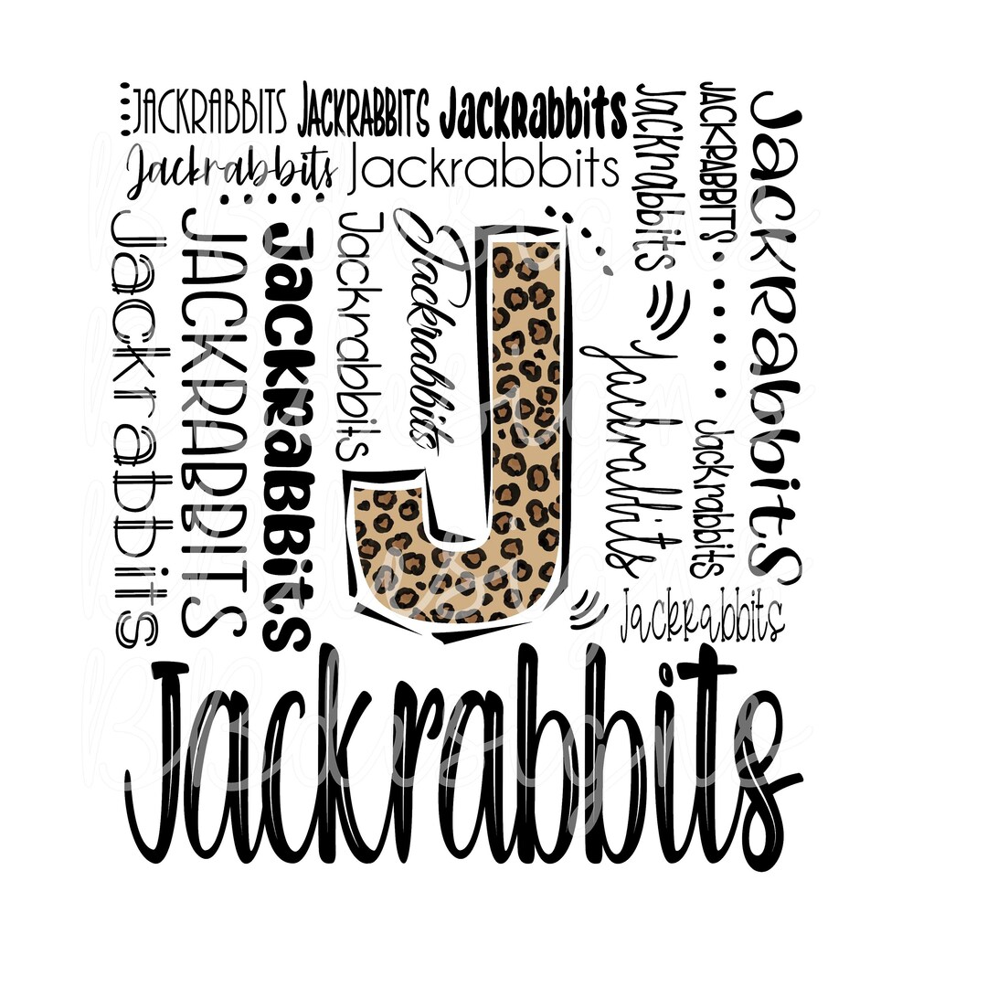 Jackrabbits Typography PNG - Etsy