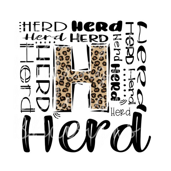 Herd Typography PNG - Etsy