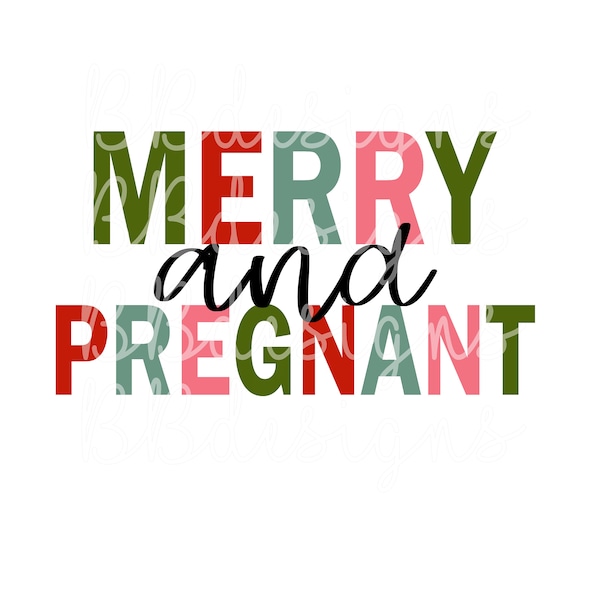 Merry & Pregnant PNG