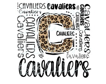 Cavaliers Typography PNG