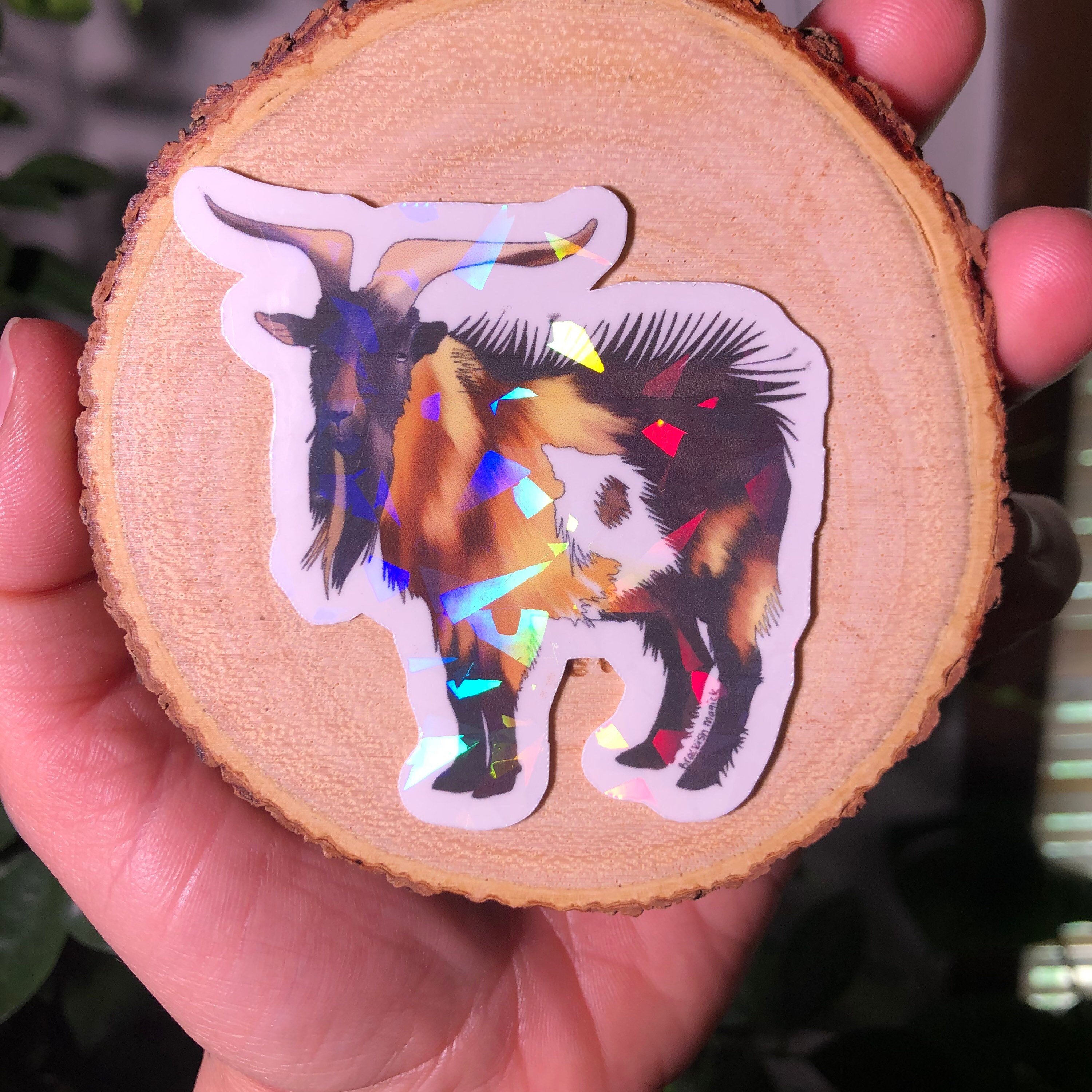 Goat Sticker Farm Animal Sticker Farm Sticker Goat Vinyl Etsy