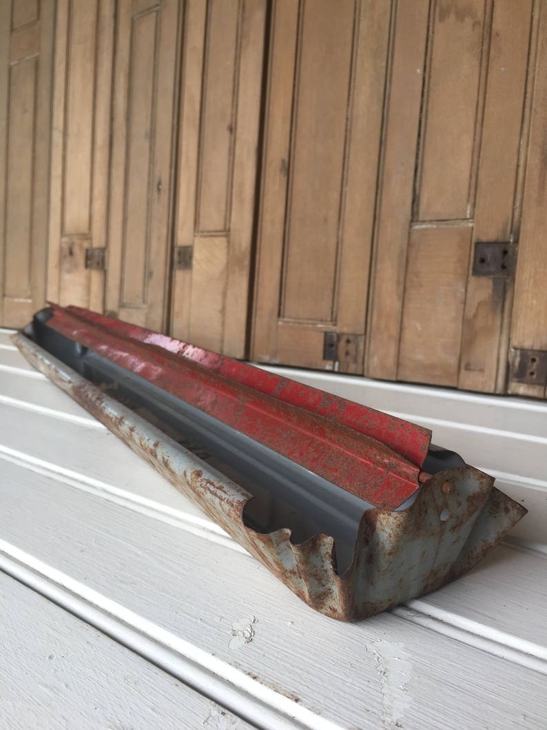 Vintage Chicken Feeder Metal Chicken Feeder Tray Planter Etsy