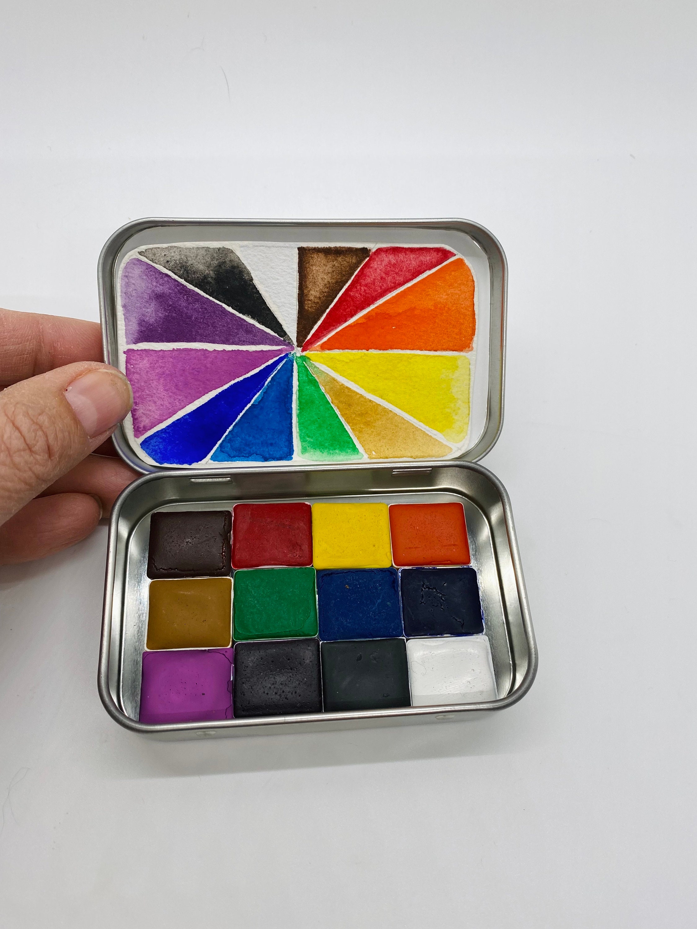 Buy in BULK packs of 50 or 100 Watercolor Paint Pans High Grade Plastic in  Half and Whole Sizes (NOT made in China)