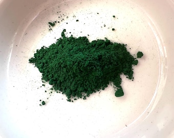 Chromium Oxide Green Pigment PG17 - Non-Toxic Terre Verte - 1.3oz (36.9 grams) Artist Grade