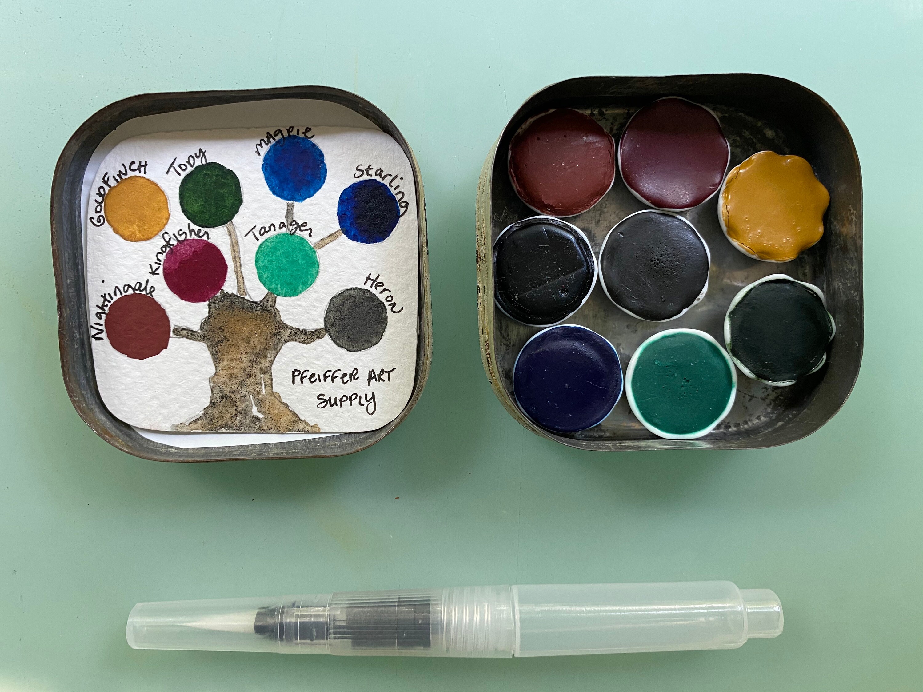 7-Pan Ceramic Paint Palette – Keystone Creative Goods