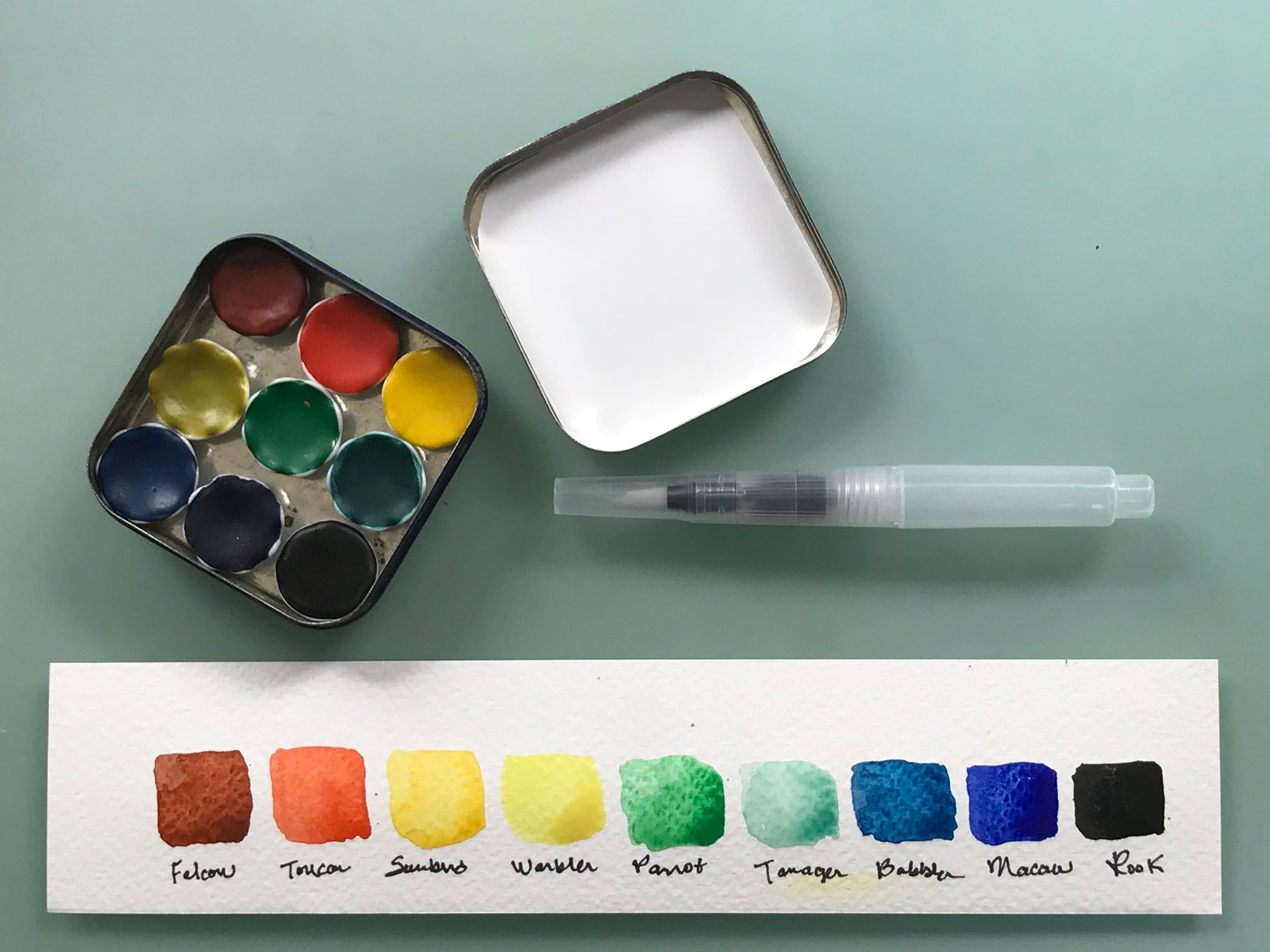 How do you make a guitar pick punch Vintage porcelain paint palette