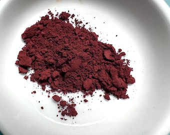 Natural Red Fe2O3 + Si02+Al2O3+ CaO+MgO - Pigment- Artist Grade, Non-Toxic
