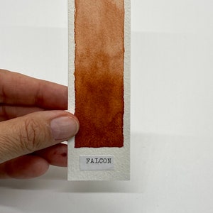 Handmade Watercolor paint CI Y43 Falcon Red Ochre artist paint HALF and WHOLE pans Non toxic image 3