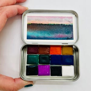 Murder of Crows Mob Artisan Watercolor Set - 12 Essential Colors - Free Shipping in US