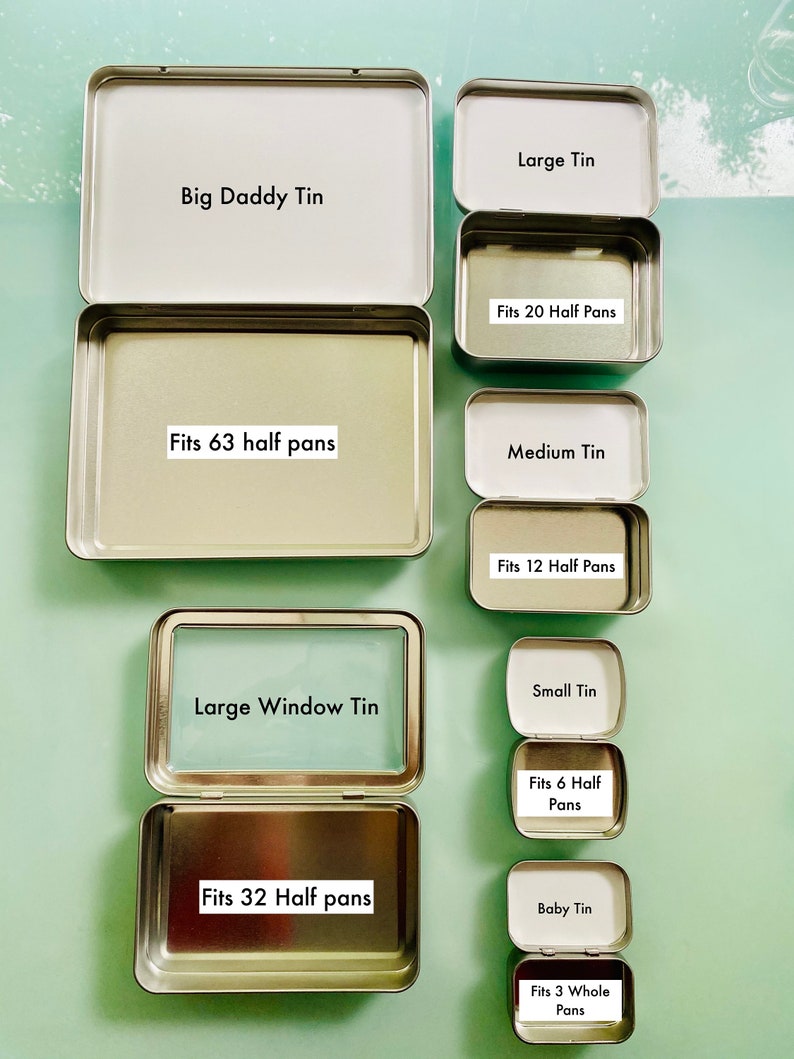 Watercolor Aquarelle Paint Tin Boxes image 1