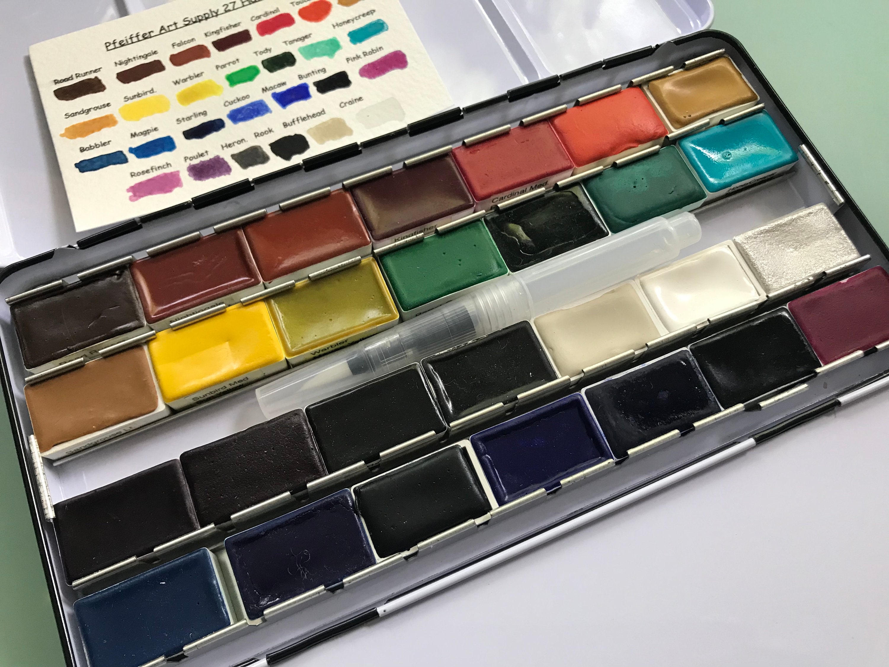 28 WHOLE pan watercolor Kit on Sale Now (Includes One Mica sparkly paint)