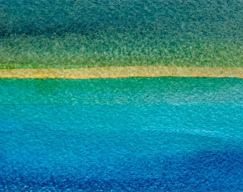 Hand Painted Watercolor Blank Note Card 3.25 x 5 with Envelope | Original Art Work | Landscape Art | Not a Digital Print