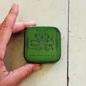 Vintage &quot;Special Brand&quot; Typewriter Tin Upcycled Watercolor Palette with 9 Empty Half Pans