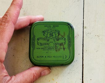 Vintage "Special Brand" Typewriter Tin Upcycled Watercolor Palette with 9 Empty Half Pans