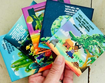 JW Scripture Encouragement Magnets - Set of 5 Inspirational Bible Verse Refrigerator Magnets - Perfect for Pioneer School, Convention Gifts