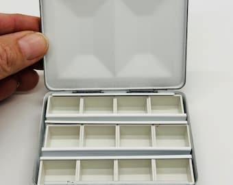 Smallest Artist Watercolor Travel Pocket Palette Made in Italy - Holds UP to 12 Half pans