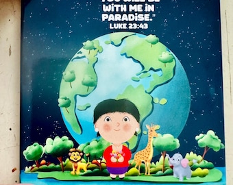 JW Paradise Scripture Magnet - Luke 23:43 "You Will Be With Me In Paradise" - 3x3 Inch Refrigerator Magnet
